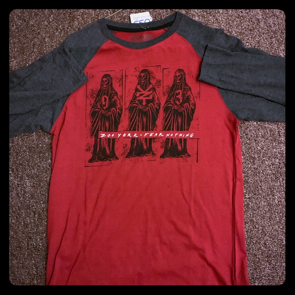 Long Sleeve Zoo York “Fear Nothing” Shirt. New